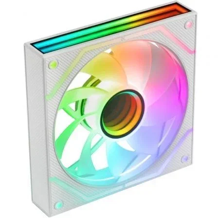 Mars Gaming Kit 2 ventiladores PC MF-3D Pro X2R blanco ARGB silencioso 12dB 12mm